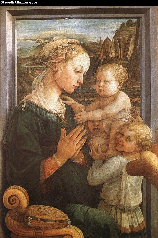 Fra Filippo Lippi Madonna and Child with Two Angels